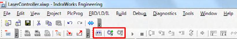 click the Start button to launch it (Fig. 4-4). Fig. 4-4: Uploading the program Click the Build button to compile the project.