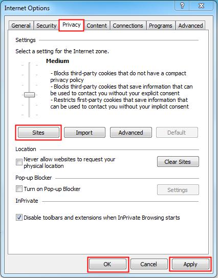 Configuring Internet Explorer e-prescribing Settings If your system is configured to use e-prescription, complete the