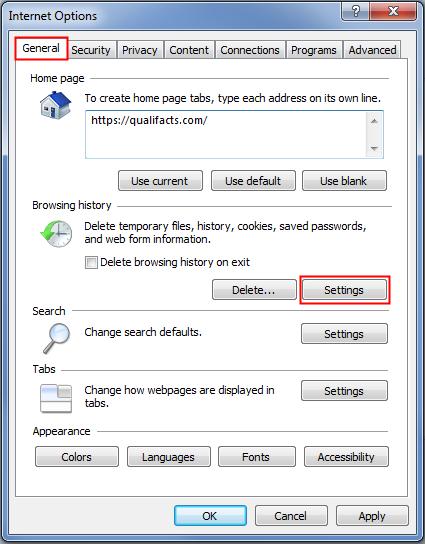Configuring Internet Explorer Security Settings This task tells users how to configure the recommended security settings for Internet Explorer when operating CareLogic on Windows XP, Vista, or 7.