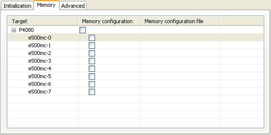 Memory Configuration Files Memory configuration commands Figure 132: Specifying a memory configuration file You can also write your own memory configuration files.