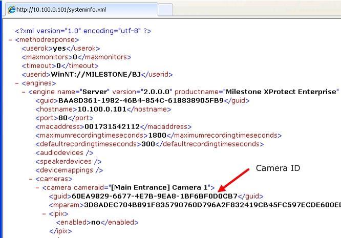 Camera GUID method 1 To find a GUID number for a camera in XProtect Enterprise, do the following: 1.