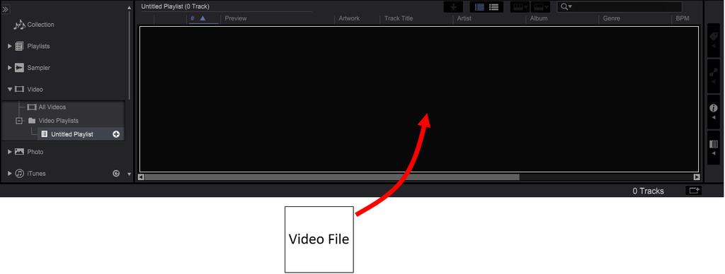 *You can also drag and drop a folder including video files to Video Playlists or a lower tier to add it as a playlist.