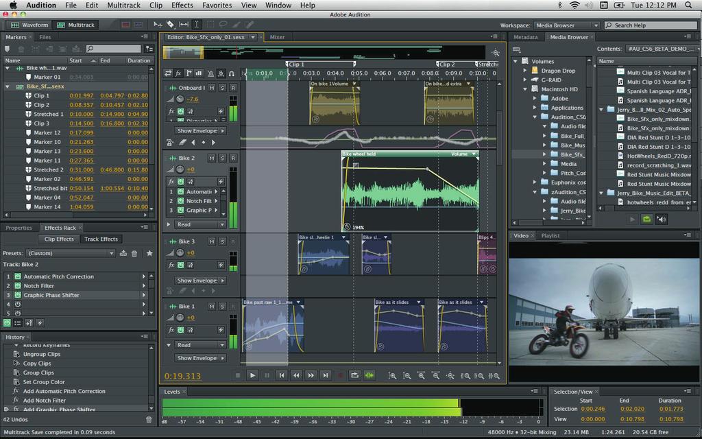 Adobe Audition CS6 Sound your best Edit with greater precision, complete projects faster, and do more with audio than you ever thought possible with Adobe Audition CS6 software.