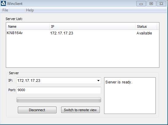Or Specify its IP address and port number in the Server IP and Port input boxes. 2. Click Connect. The Login dialog box appears: 3.