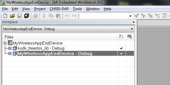 Step 1: Load the applications on the boards using IAR Embedded Workbench for ARM.