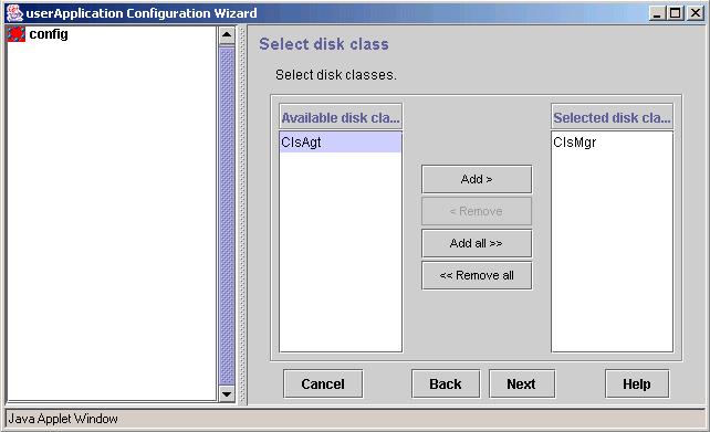 For a Storage management server transaction, also register the class of the GDS to which the shared disk for