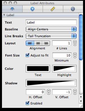 Use the Text field in the inspector to set the text of the label to Number of sides: 4. Set the text of the other text label to 5 (the default number of sides we ll use) 5.