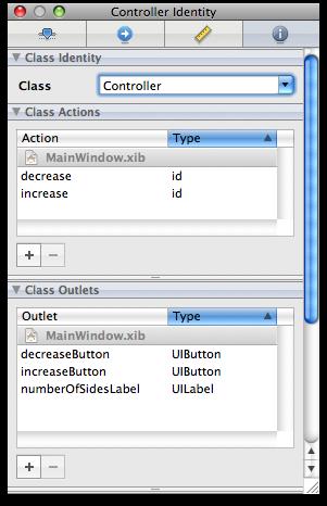 Connect the Controller to the UI The Controller class is now defined and we have an instance created in our interface file, now we need to establish connections between the controller object and the