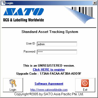 CHAPTER 3 STARTING STANDARD ASSET TRACKING SYSTEM 3.1. How to start the Standard Asset Tracking System Click on the AssetTrackingSystem shortcut to run the Standard Asset Tracking System Software. 3.2.