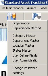 CHAPTER 4 FILE MAINTENANCE MODULE This module enables the user to maintain the application setting