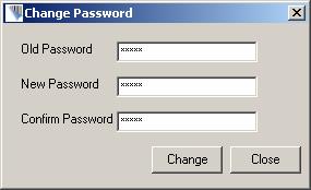 4.9. Change Password Input old password and key in the new passwords.