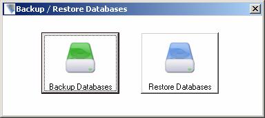 8.3. Backup/Restore Databases Click < BACKUP DATABASES > to backup the databases to Backup folder.