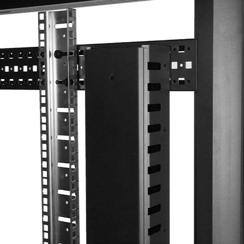 enclosures, or the rack units on equipment mounting rails. Protect your equipment Routing your cables through a panel reduces the tension that's often put on cables.