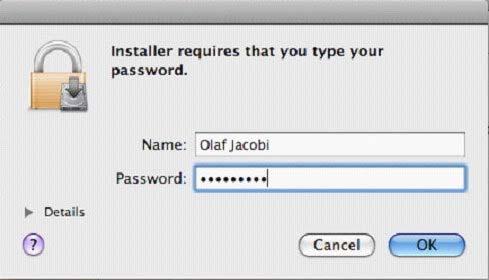 7. You will see below window asking you to type your Name and Password you originally used for logging in to