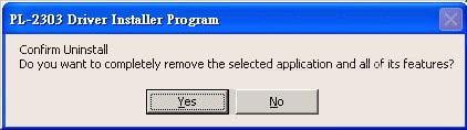 3. It will ask you to confirm as below window. Click Yes to continue. 4.