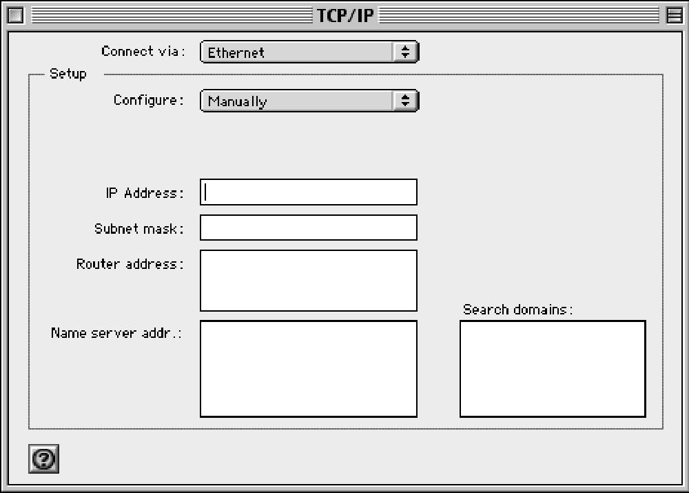 Using the Web-Based Advanced User Interface Manually Configuring Network Settings Set up the computer that is connected to the cable or DSL modem FIRST using these steps.