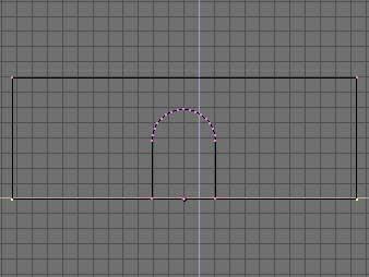 lundi 7 janvier 2002 Blender: tutorial: Building a Castle Page: 6 Now press to deselect all vertices and select only the bottom half using Box Select.