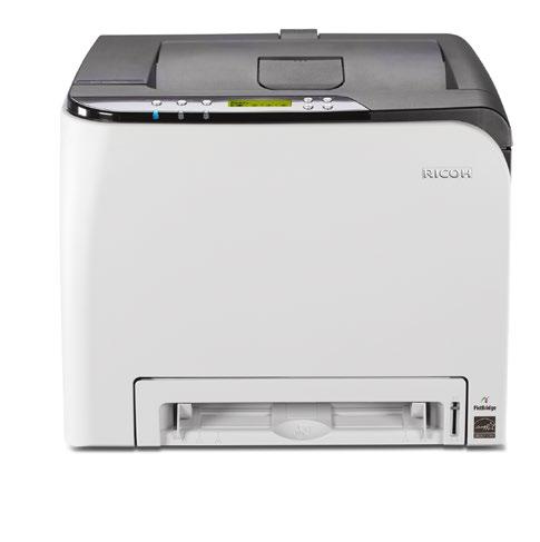 Color Laser Printers SP C250DN Print speed of 21-ppm black & white and full-color 751 sheet maximum paper capacity 350 MHz Processor 128 MB RAM Up to 2,400 x 600 dpi Thick paper up to 83 lb.