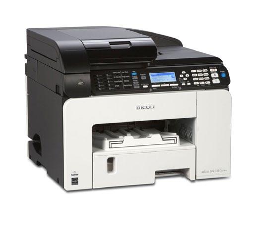 GELJET Printers GELJET SG 3110DNw Print speed of 29-ppm black & white and full-color Up to 8.