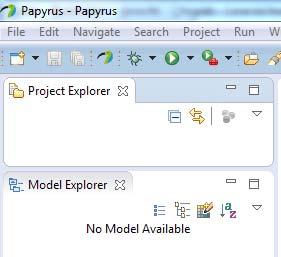 5 Importing a model The Papyrus Perspective offers a Project Explorer