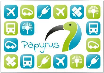 To launch Papyrus, double-click on the file. The initial Papyrus Welcome icon, shown in figure 5.2-3 appears. Figure 5.