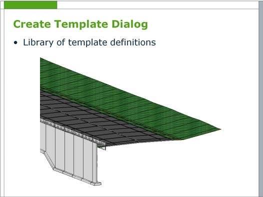 Create Template Dialog CREATE TEMPLATE DIALOG To create or edit a template library, from the Task Menu, select Civil Tools > Corridor Modeling > Create Template.