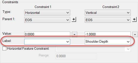 Types of Constraints VALUE EQUATION SUGGESTED WORKFLOW 1. Select Horizontal Difference, Vertical Difference, or Slope Between Points from the dropdown list.