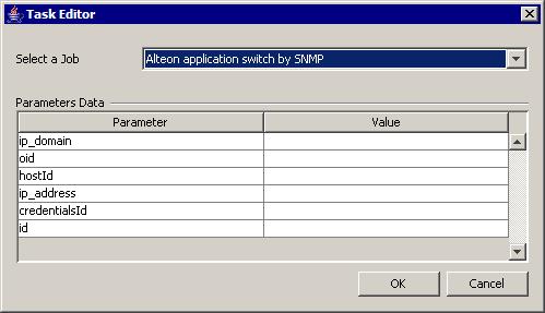 Chapter 3: Developing Jython Adapters b. Select a job. c. Enter values for all parameters. The parameters displayed here are DFM adapter parameters.