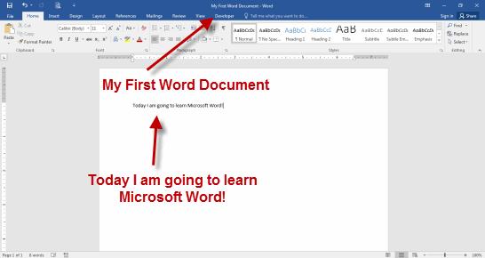 Creating a Microsoft Word Document Exercise 1 5 to 10 minutes Create a Microsoft Word Document In this exercise, you will create, save, and close a Microsoft Word document.