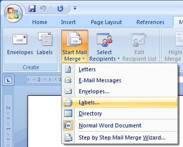 ECDL Module Three - Page 115 Merging a mailing list to produce labels When you are performing a mail merge to produce mail merged letters you can use Windowed envelopes so that the address in your