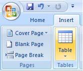 ECDL Module Three - Page 82 Tables Using Tables You can insert a table into your document. Each cell within the table can display text or a graphic.