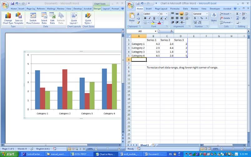 If you wish you can edit the text or data within the Excel workbook.