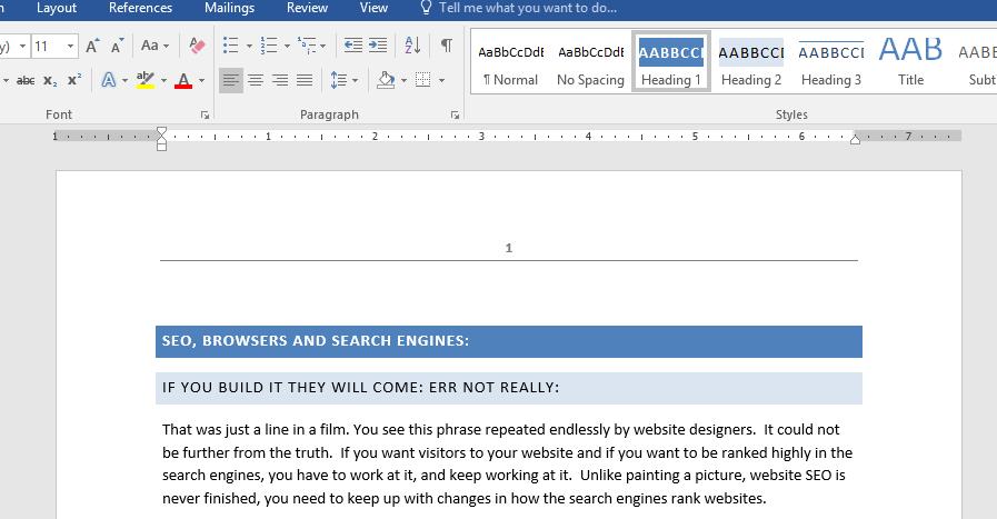 WORD 2016 FOUNDATION Page 106 Word 2016 Views and Document Navigation Switching between Word Views Microsoft Word has a number of different views that you
