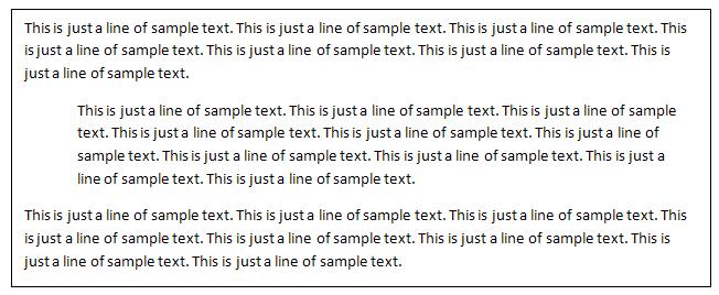 WORD 2016 FOUNDATION Page 59 Indenting paragraphs It is easy to indent a paragraph.