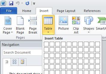 Each cell or the entire table can be formatted as required.