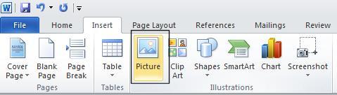 ClipArt, Shapes, SmartArt and Charts. Inserting Pictures Create a new document, by pressing Ctrl+N.