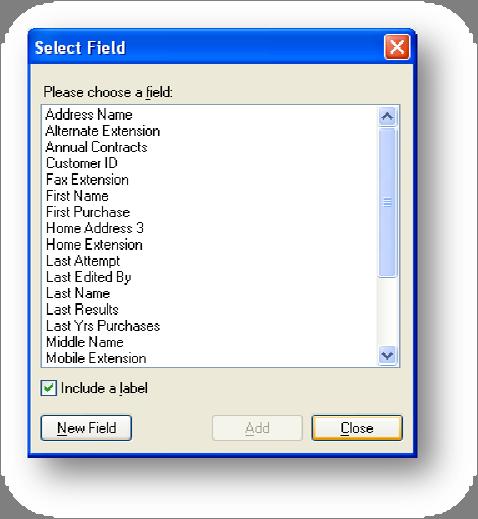8 TO ADD A FIELD TO YOUR LAYOUT Select the Field button on the left Draw out the field