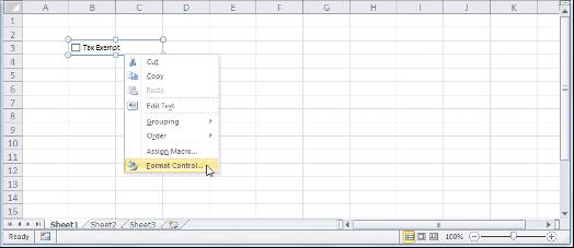 Use Dialog Box Controls to Input Data (continued) Adding a form control to a worksheet does not do very much by itself. To make the control useful, you must link it to a worksheet cell.