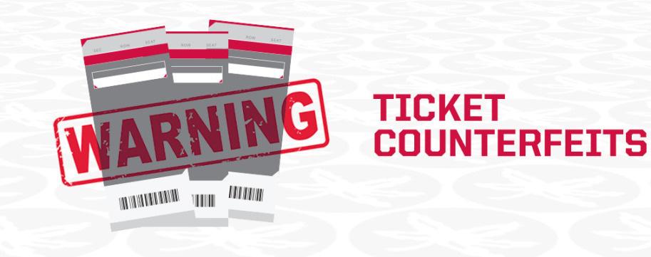 COVER THE BARCODES Prevent ticket fraud by covering your barcodes when sharing pictures of your tickets on social media!