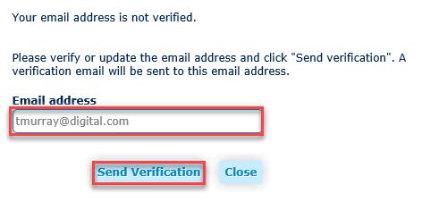 46: Email address not verified).