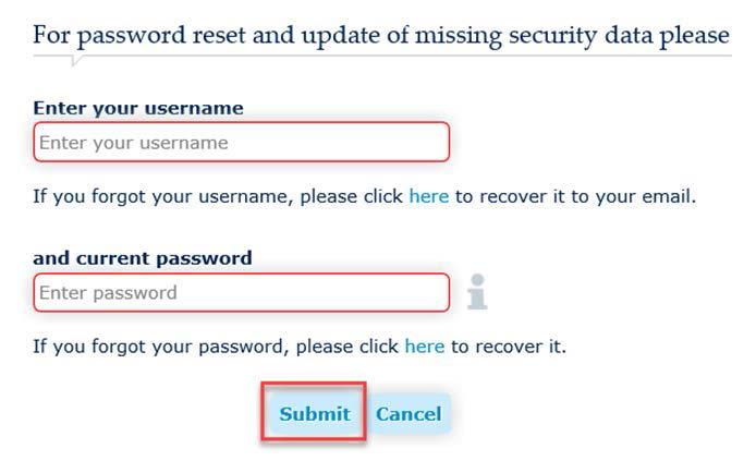 Password reset). Figure 82: Password reset Step 3.