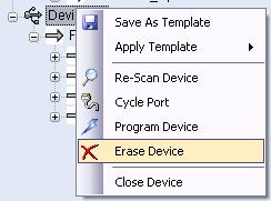6.2 Erase Existing Devices There are two ways to erase the EEPROM of connected devices.