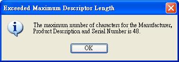 Your Descriptor Length cannot exceed 48 characters.