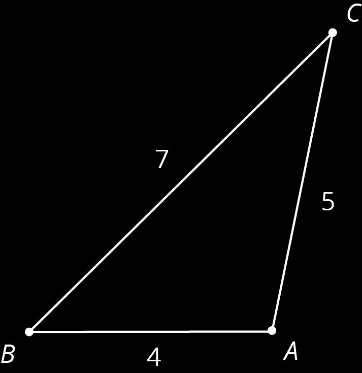 1. Draw what triangle might look like. 2. How do the angle measures of triangle compare to triangle? Explain how you know. 3. What are the side lengths of triangle? 4.