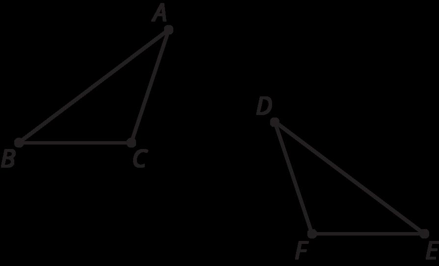 1. Triangle has each respective point at the same ray. is 4 units from the origin, is 8 units from the origin, and is 6 units from the origin. 2. Triangle has each respective point at the same ray. is 1 unit from the origin, is 2 units from the origin, and is 1.