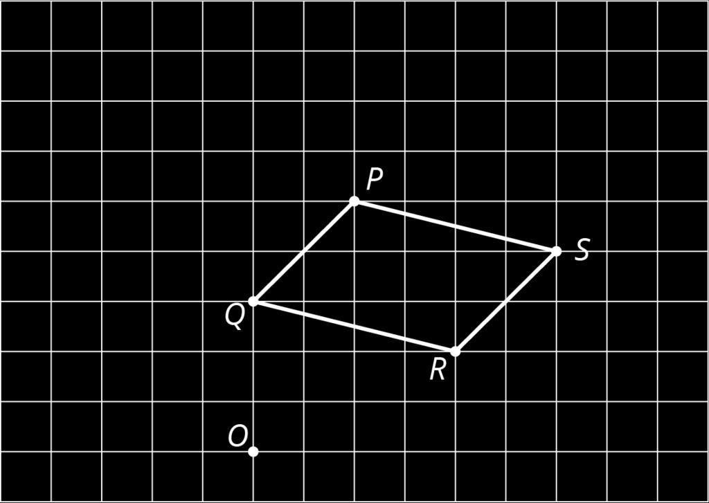 Problem 2 On graph paper, sketch the image of quadrilateral PQRS under the