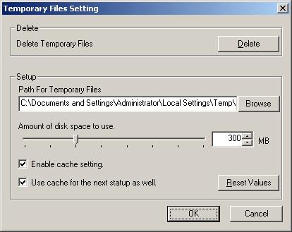 34 User BOX Utility Operations 3 Setting a teporary file The BOX Utility creates a teporary file when displaying thubnails or