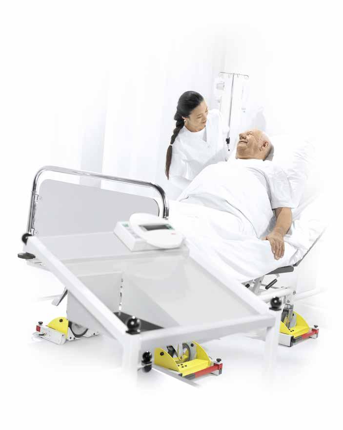 BED AND DIALYSIS SCALE Every gram counts when lying in bed.