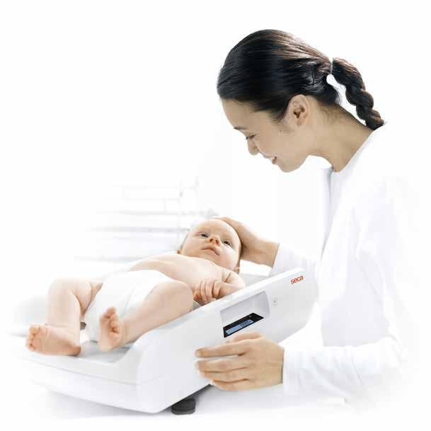 BABY SCALES Babies who feel safe and secure are easier to weigh. EMR Integration The damping system ensures fast and precise measurements.