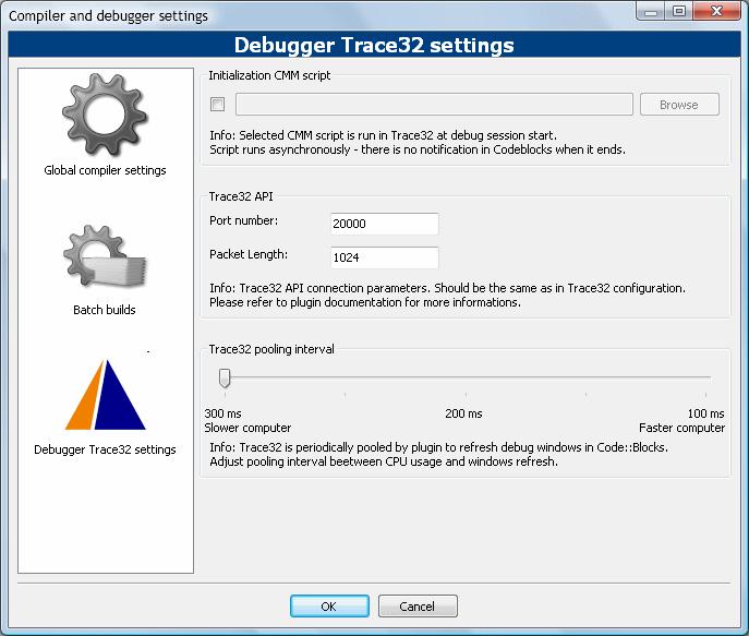 Plug-in and TRACE32 Configuration The plug-in and TRACE32 communication is based on TRACE32 API.